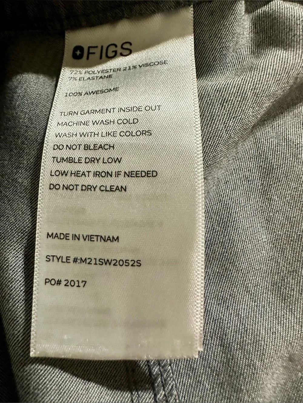 Figs Cairo Cargo Scrub Pants Graphite gray Medium short M/S